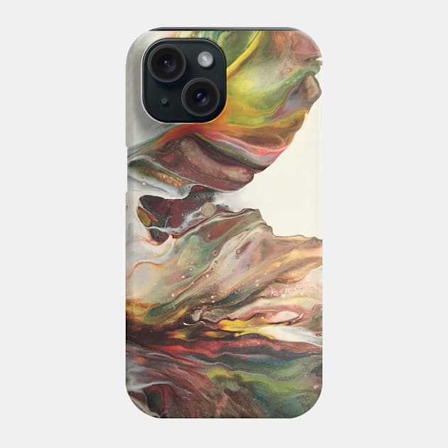 Precision Fall Colors Fluid Art Painting Phone Case by InalterataArt