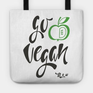 Go vegan now Tote