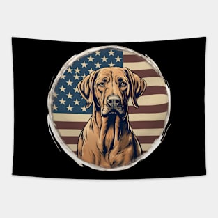 Rhodesian Ridgeback 4th of July Tapestry