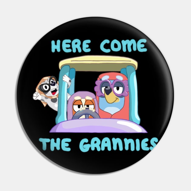 Here Come The Grannies Pin by FulgoraTempestes Designs 