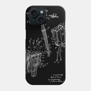 Safety Parachute Pack Vintage Patent Hand Drawing Phone Case