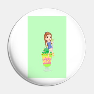 Red Velvet Joy Drink Pin