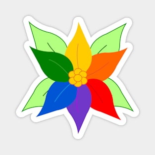 Pride Poinsettia Magnet