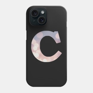 The Letter C Purple Lights Design Phone Case