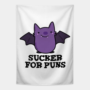 Sucker For Puns Cute Baby Bat Pun Tapestry