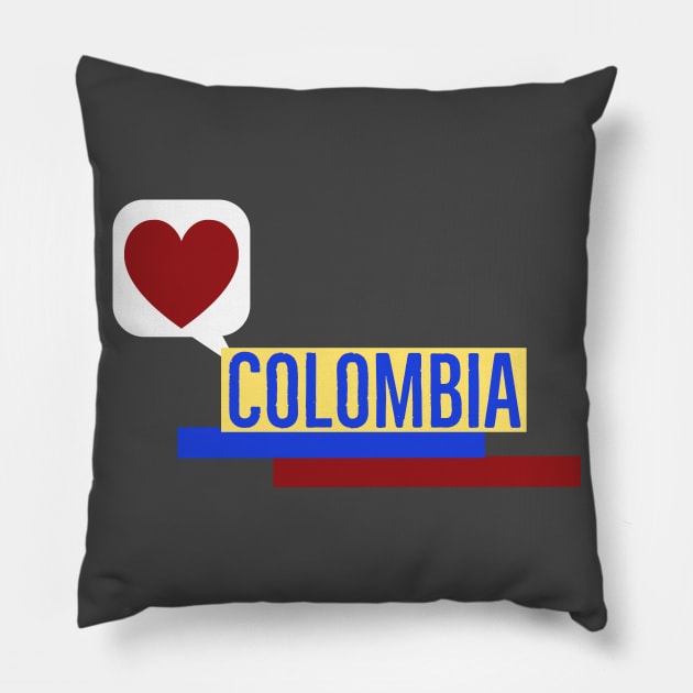 Colombia Love- Colombia Flag Pillow by cricky