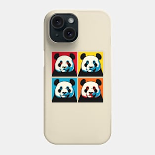 Pop Closed Eyes Panda - Funny Panda Art Phone Case