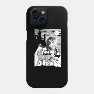 Luthien and Huan battle Sauron Phone Case