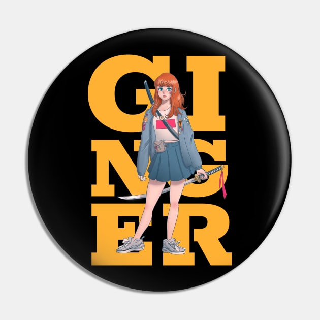 Ginger redhead Pin by G-DesignerXxX