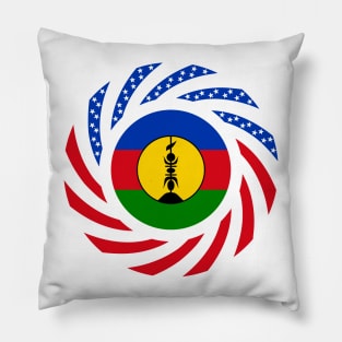 New Caledonian American Multinational Patriot Flag Series Pillow