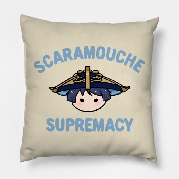 Genshin Impact Scaramouche Wanderer Supremacy | Morcaworks Pillow by Oricca