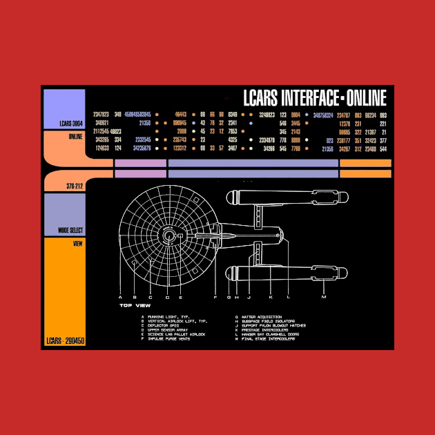 Computer Readout Original Series Top View by Starbase79