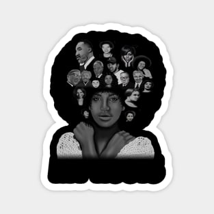 My Roots, Black African History Afro Magnet