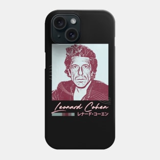 Leonard Cohen / Aesthetic Fan Art Design Phone Case