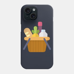 Groceries flat illustration design Phone Case