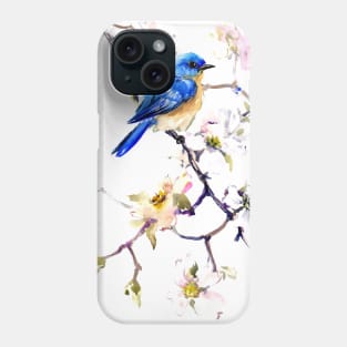 Bluebird and Dogwood Phone Case