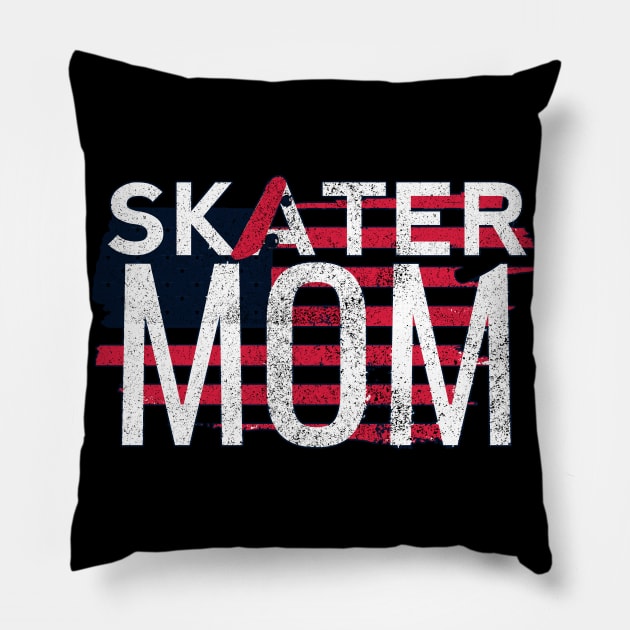 All American Skater Mom Pillow by M Dee Signs