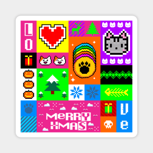 happy pixel Magnet