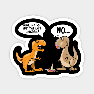 T-Rex Eats The Last Unicorn Dinosaur Magnet