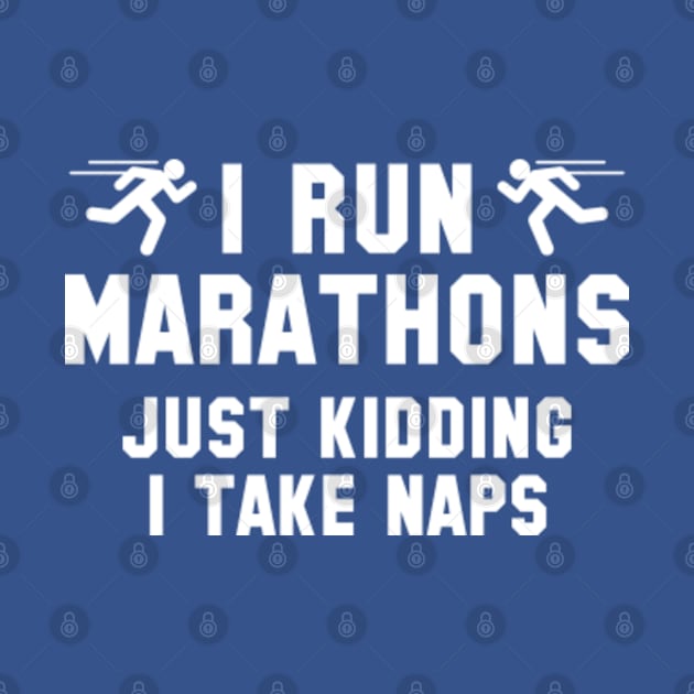 I Run Marathons by VectorPlanet