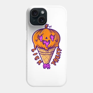 Ice Cream Pumpkin Halloween - Funny Phone Case