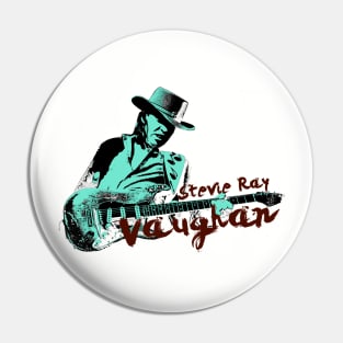 Color Black Stevie Ray Vaughan Pin