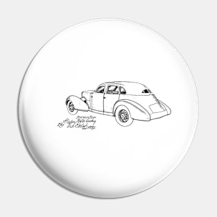 Car Vintage Patent Drawing Pin