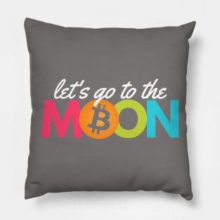 Bitcoin - let's go to the moon Pillow