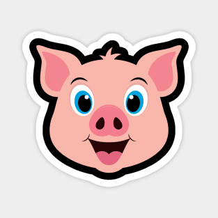 Cute Pig Face Design Magnet