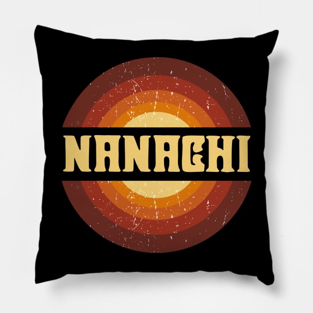 Vintage Proud Name Nanachi Anime Gifts Circle Pillow by Amir Dorsman Tribal