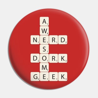 Awesome Scrabble Pin