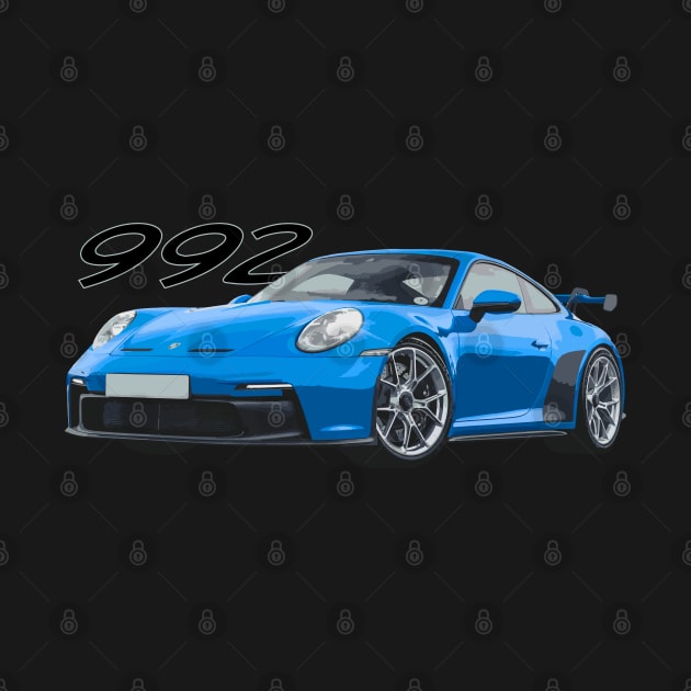 shark blue 992 gt3 by cowtown_cowboy