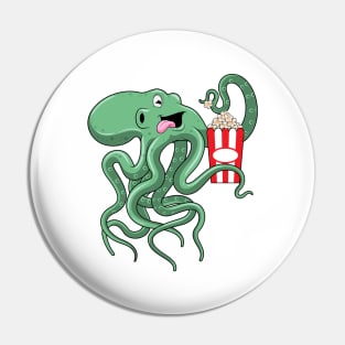 Octopus with Popcorn Pin