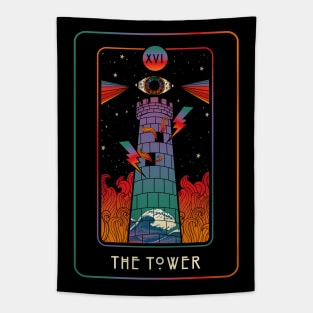 TAROT - THE TOWER Tapestry