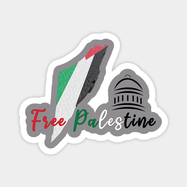 Free Palestine Magnet by LOQMAN