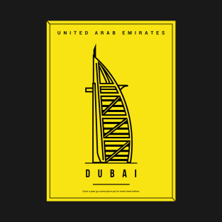 Dubai Cityscape Minimalist Poster T-Shirt