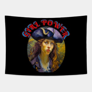 Girl power pirate apprentice Tapestry