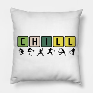 stunt scooter chill session Pillow