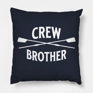 Crew Rowing Brother Sculling Vintage Crossed Oars Pillow