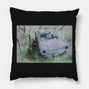 Scrapped Hillman Imp with Butterfly Pillow