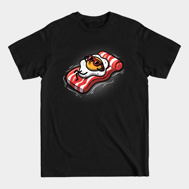 Discover Summer Vibes Fried Egg - Fried Egg And Bacon Strips - T-Shirt