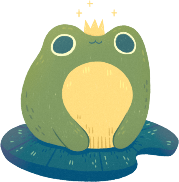 King Frog Kids T-Shirt by Niamh Smith Illustrations