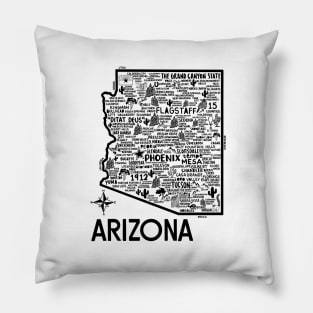 Arizona Map Pillow