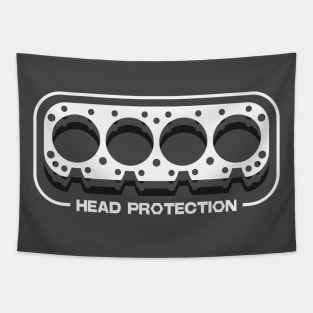 Head Gasket 'Head Protection' Automotive Design Tapestry