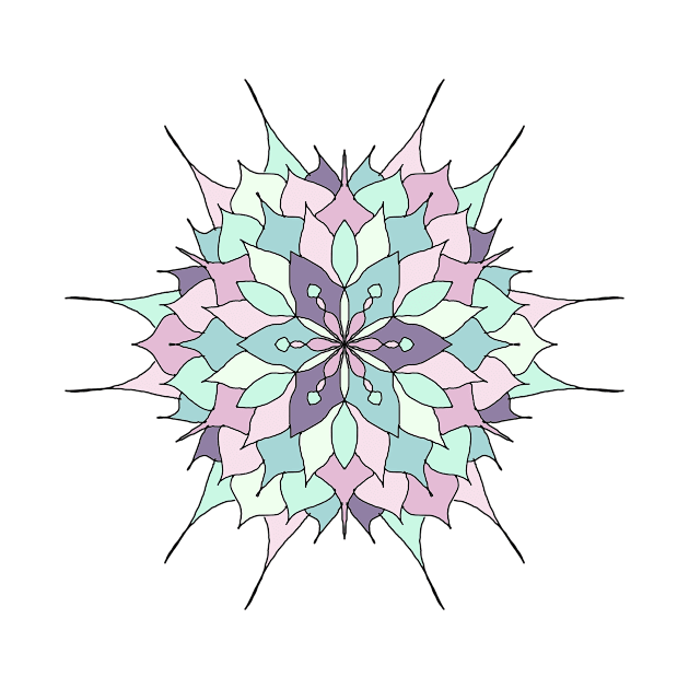 Flor en forma de mandala by magenta-dream