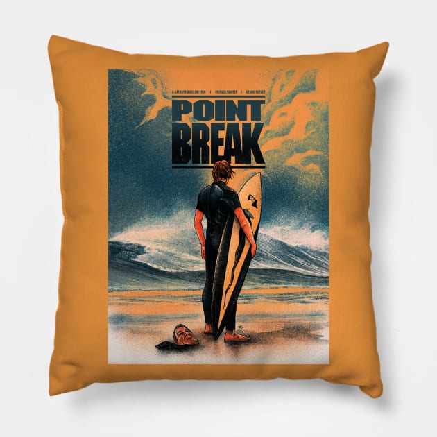 Point Break Poster Pillow by Artsimple247