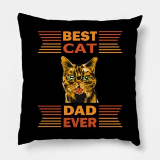 Best Cat Dad Ever Pillow