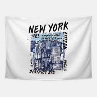 Retro District 212 Tapestry