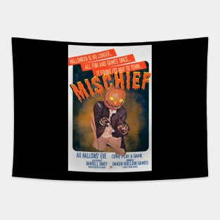 Mischief Poster (boarder) Tapestry