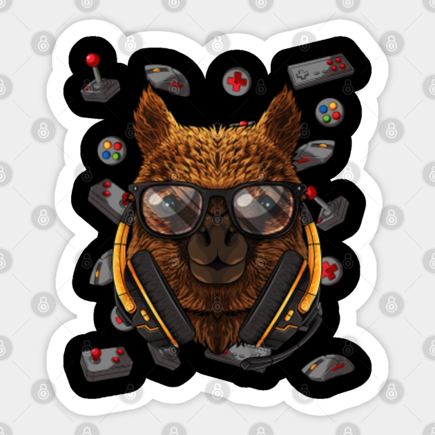 Gamer Alpaca Gaming Animal Video Game Player Boys Kids - Gamer Alpaca - Sticker | TeePublic Gamer Alpaca Gaming Animal Video Game Player Boys Kids - Gamer Alpaca - Sticker | TeePublic